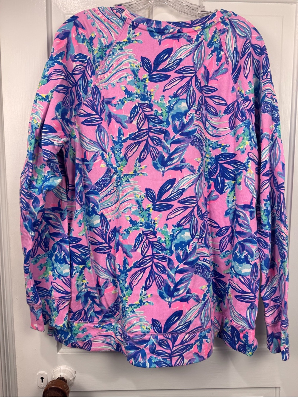 Lilly Pulitzer Pink Tropical Print Long Sleeve Top - Picture 2 of 5